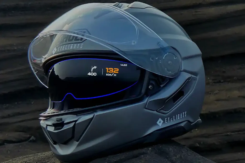 Interior view showing the integrated audio kit and ANC microphone.