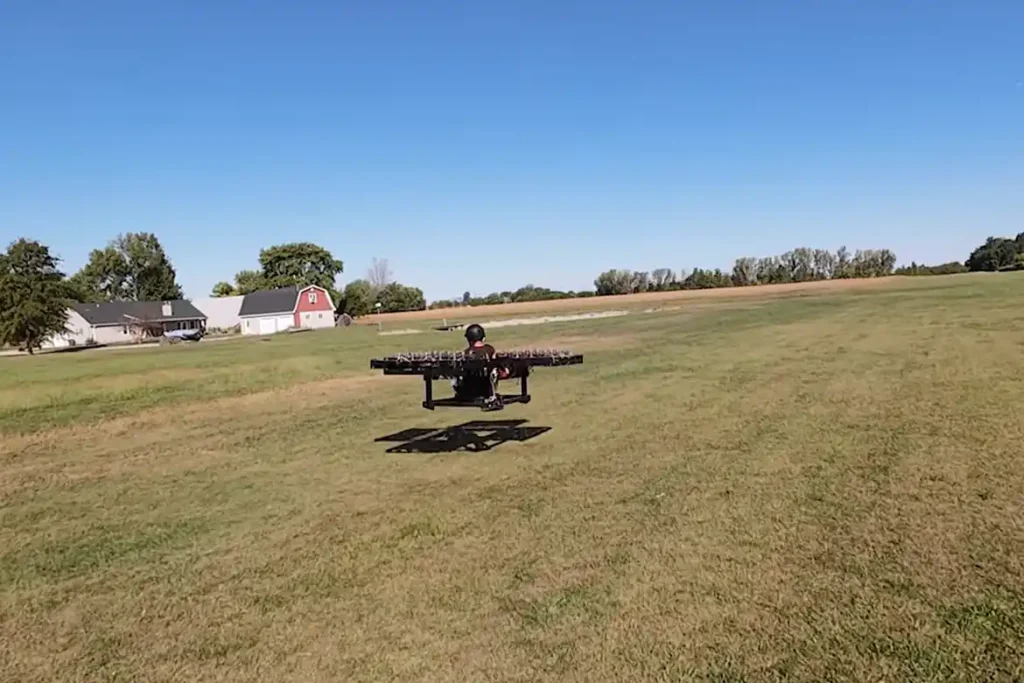 Enclosed electric jet propulsion integrated into the frame.