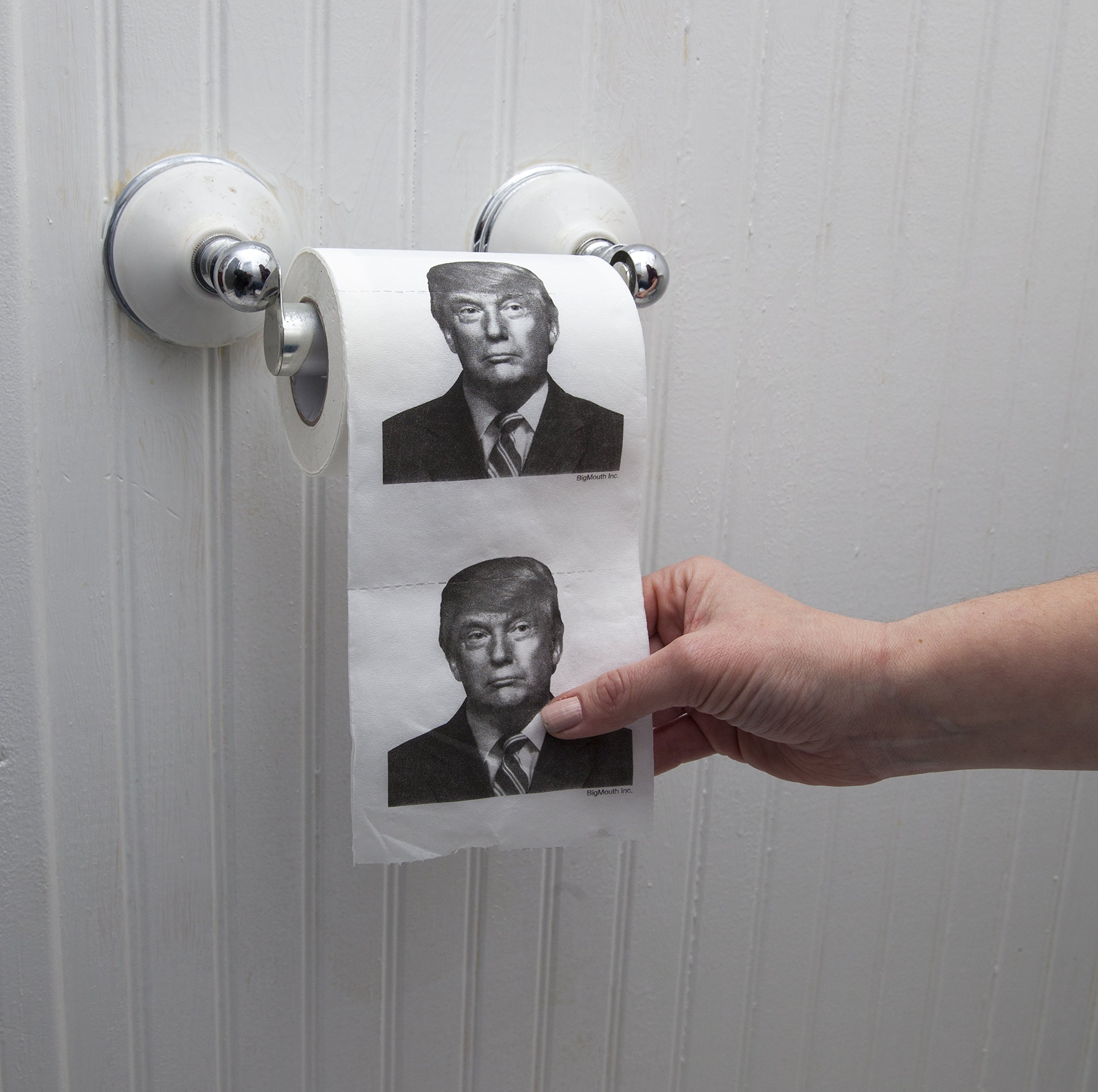 The Donald trump toilet paper is creepy