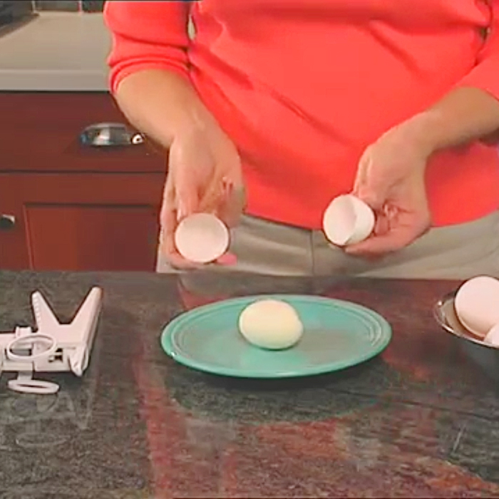 bianco Handheld Egg cracker/separatore separatore albume separate Egg Whites tuorlo con lavabile in lavastoviglie 