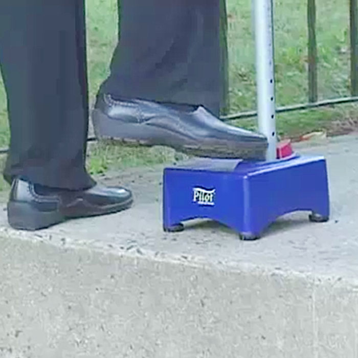 Pilot Step-Up Cane is helps elderly to climb the stairs. 