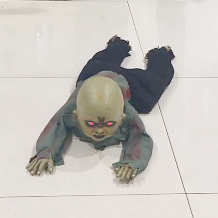 Crawling Zombie Baby Prop