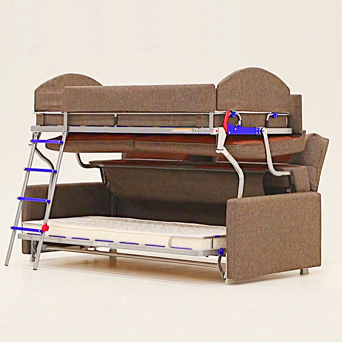 Best Sofa To Bunk Bed Clever Space, Portable Camping Bunk Bed Sofa