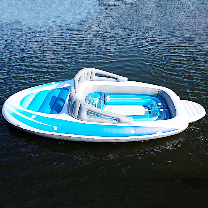 6 Person Inflatable Speed Boat Floating Island