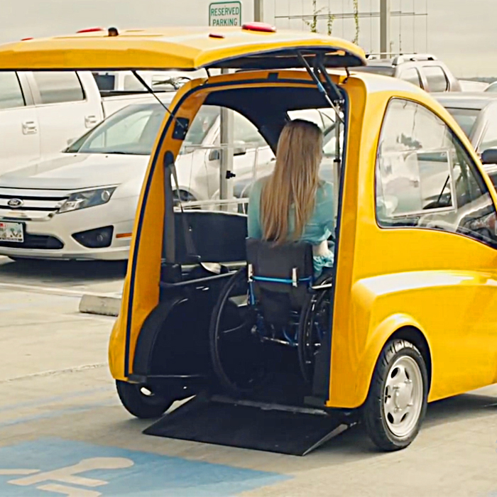 Electric Mobility Car For Wheelchair Users