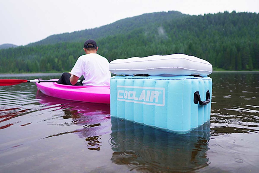This Floating Inflatable Drink Cooler For Pool Parties coolAIR TheSuperBOO!
