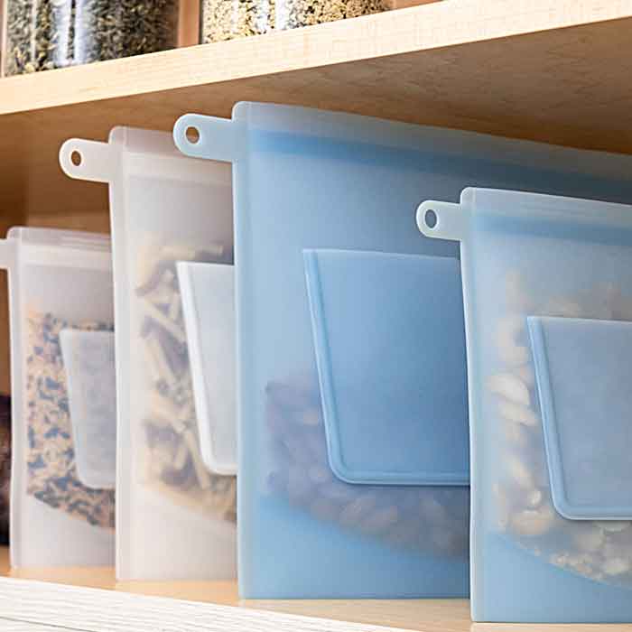 Safest Food Storage Container Replaces Lunch Bag & Plastic Bag ZipBag
