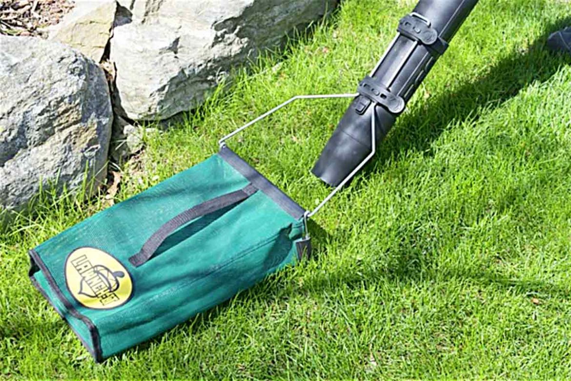 Leaf Blower Attachment That Combines Sweeping And Collecting Debris