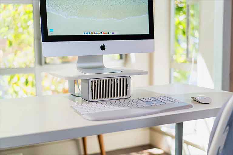Wireless Monitor Stand With Desk Fan
