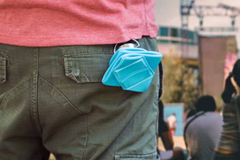 DiFOLD designs the collapsible and reusable 'origami bottle