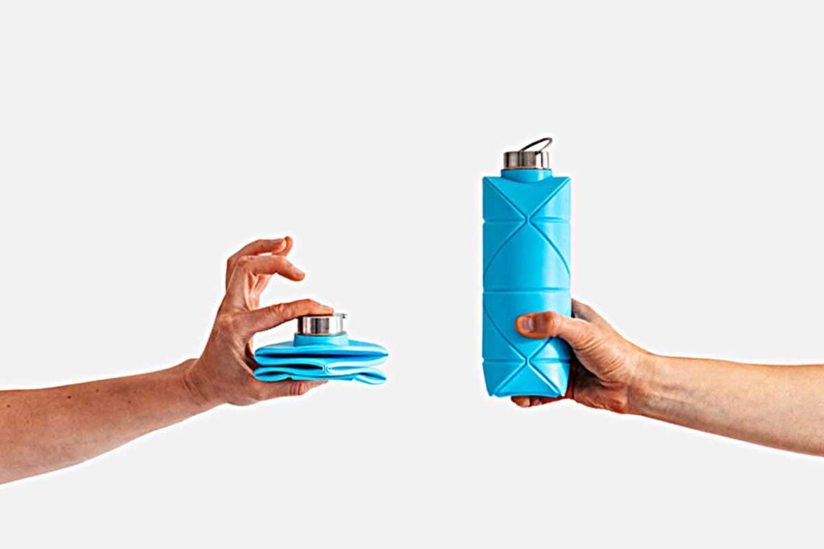 Origami-Inspired Collapsible Water Bottle That Folds Flat! | Origami Bottle