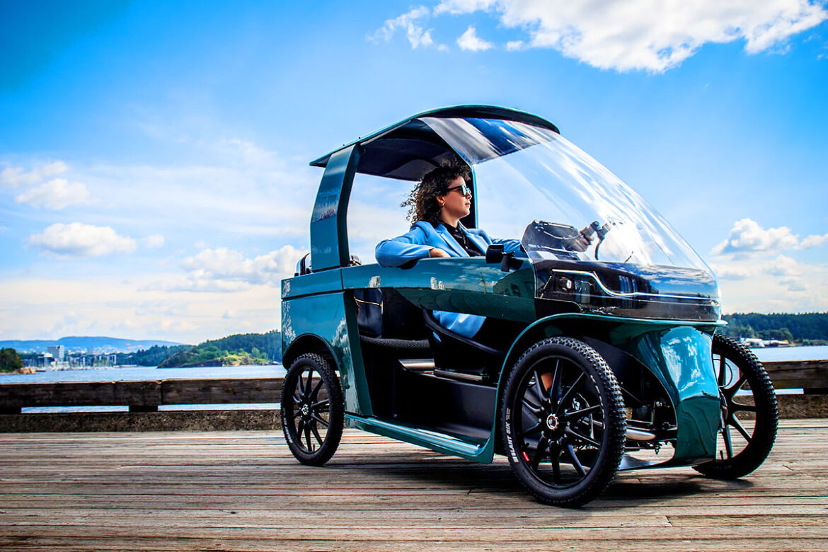 CityQ | A Four-Wheeled Ebike Brings You Car-Like Comfort