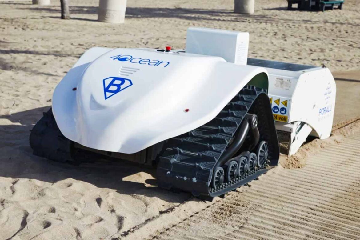 BeBot is a Beach Cleaning Robot That Can Be Operated From a Distance.
