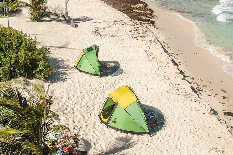 sun shade and camping tent combo
