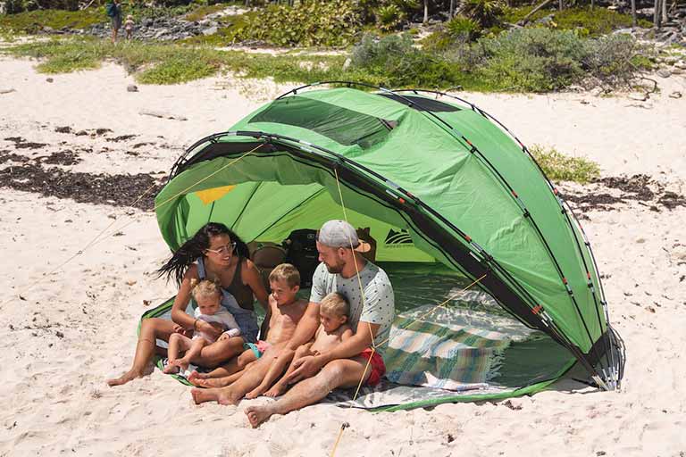 this tent have a sleeping space of 70 sq.ft