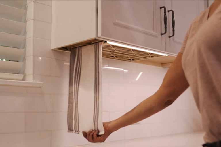 Tuckaway Towel | Smart Way to Hang & Hide Kitchen Hand Towel Out of Sight