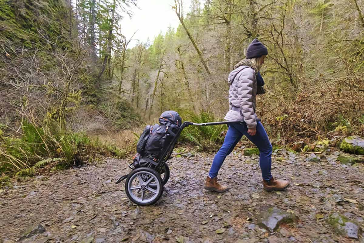 The Hipstar Hiking Trailer, A Backpack-Pulling, Hands-Free Off-Road Hiking  Cart - TheSuperBOO!