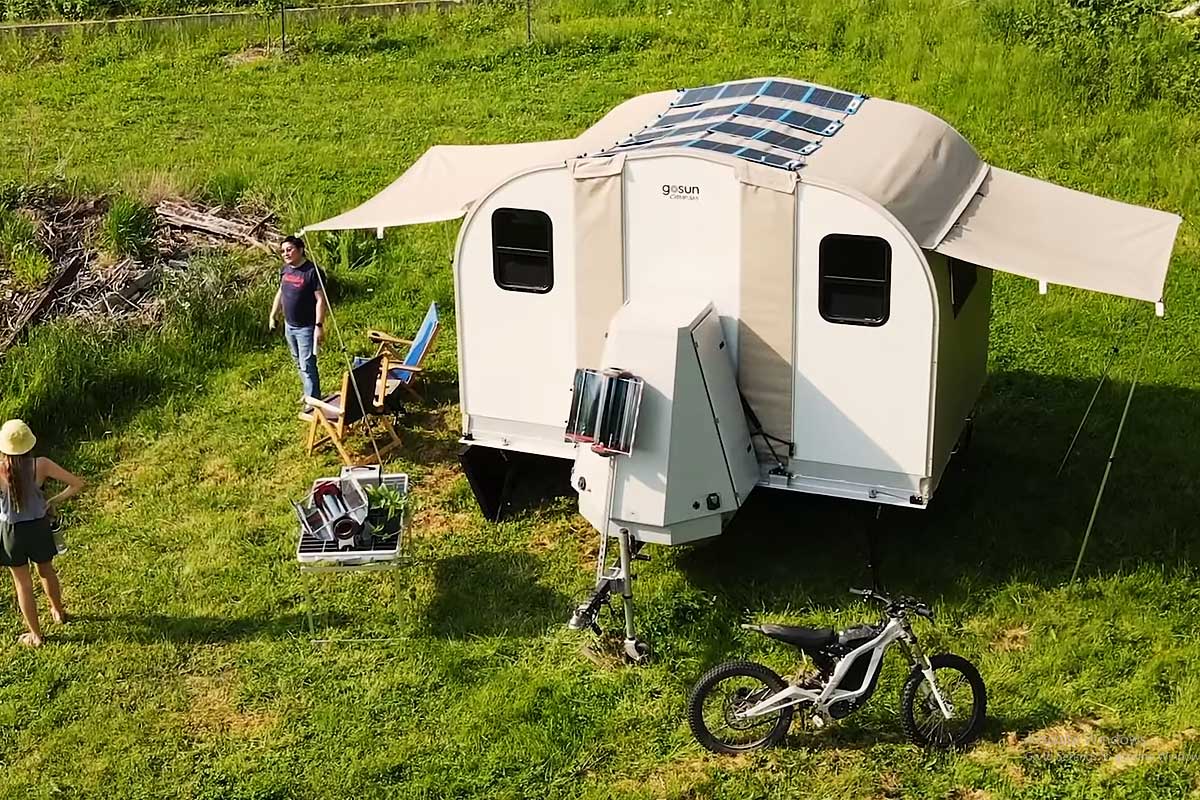 ellectric — World's first folding camping cabin by Camp365 for