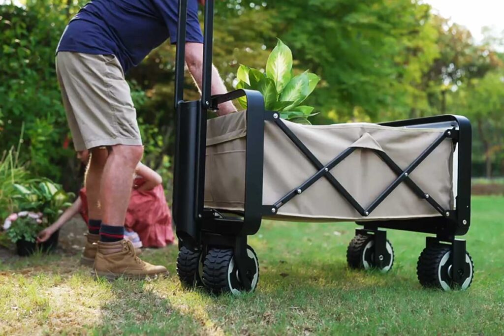 Outisan What! can this foldable electric utility wagon convert 180 lbs
