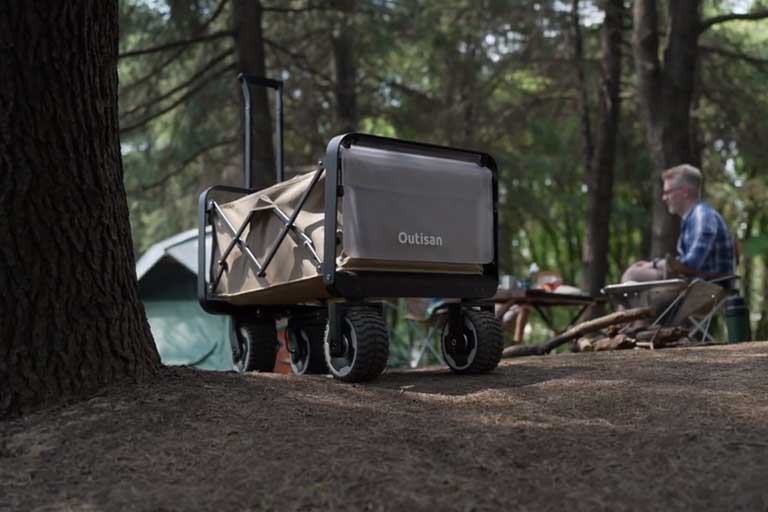Outisan: What! can this foldable electric utility wagon convert 180 lbs to 10 lbs?
