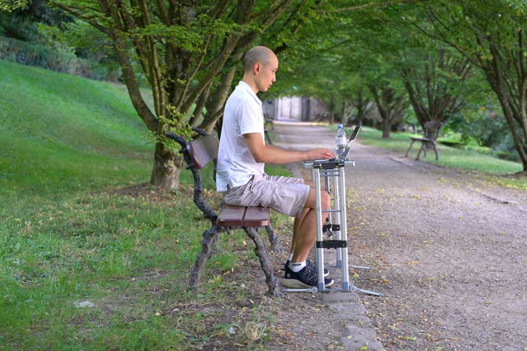 Nomad Desk: Portable laptop desk for work from anywhere remote jobs