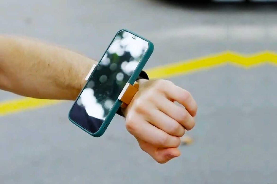 The Match is a wrist-worn phone holder that turns smartphones into wearables