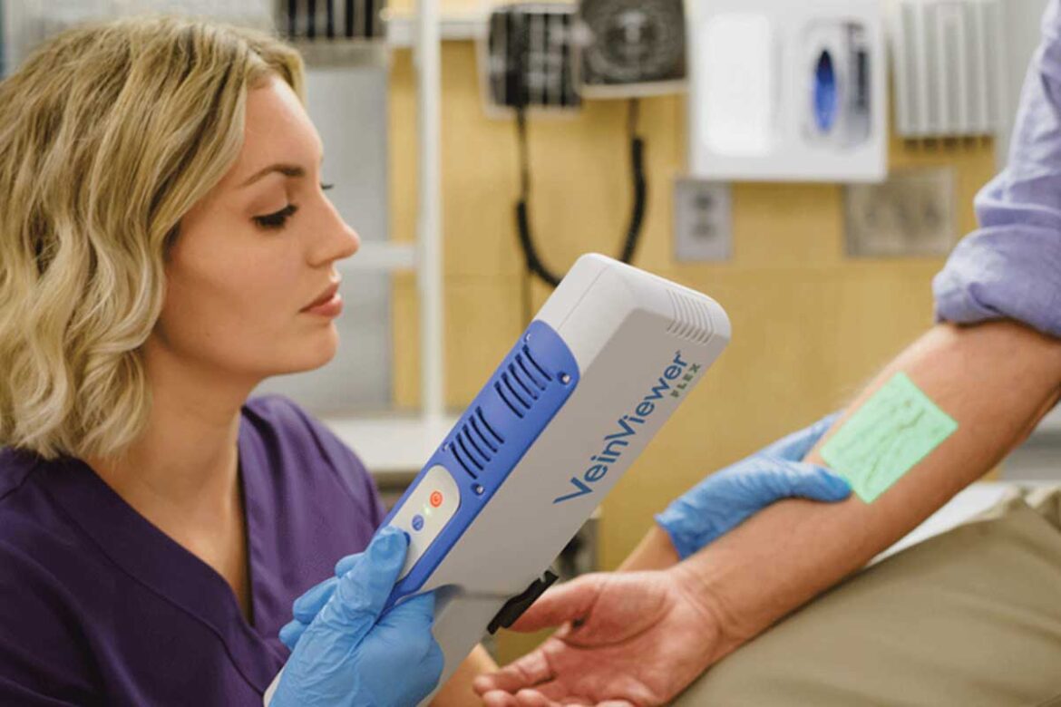The VeinViewer uses infrared light to help nurses find veins on the first try