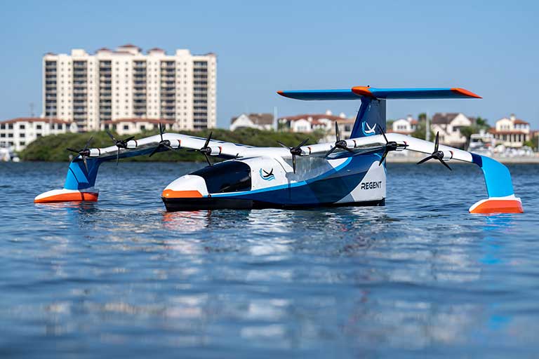 The Seaglider is an electric water plane, hydrofoil boat combo