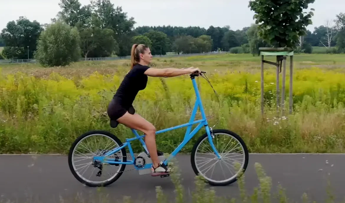 The Shape-Me Bike prototype combines fitness and motion in one ride.