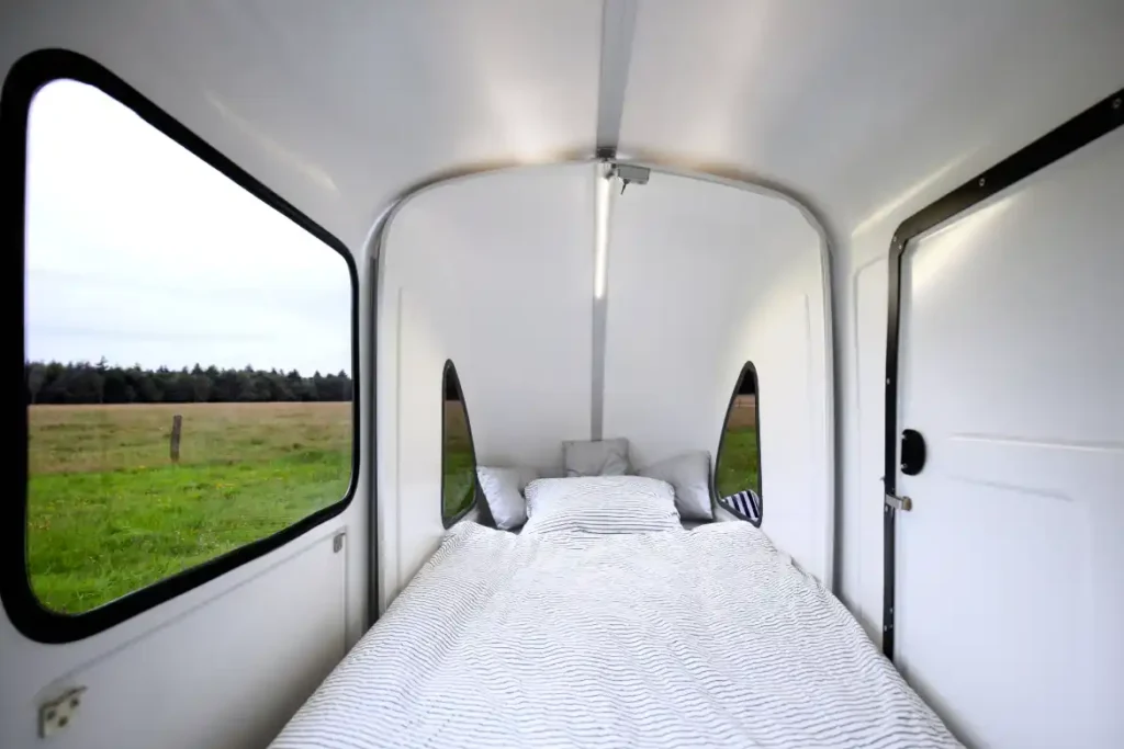 Tow your sleeping space behind a bicycle.