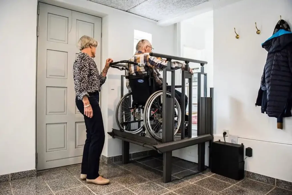 This Staircase Becomes a Wheelchair Lift With One Button